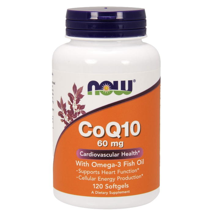 NOW Foods CoQ10 with Omega-3, 60mg - 120 softgels