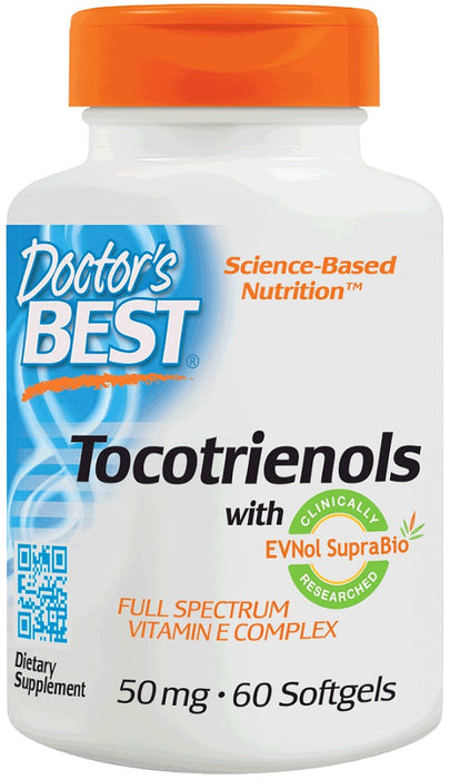 Doctor's Best Tocotrienols, 50mg - 60 softgels - Health and Wellbeing at MySupplementShop by Doctor's Best