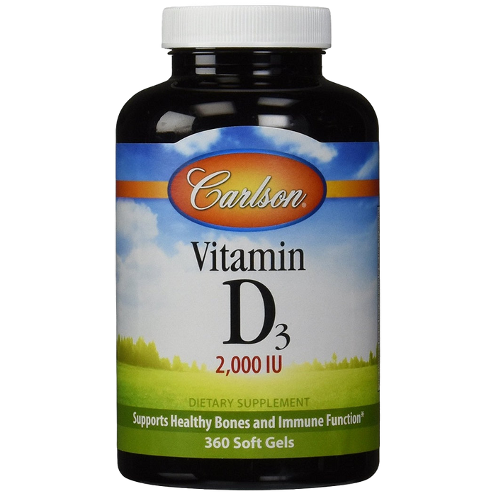 Carlson Labs Vitamin D3, 2000 IE – 360 Kapseln