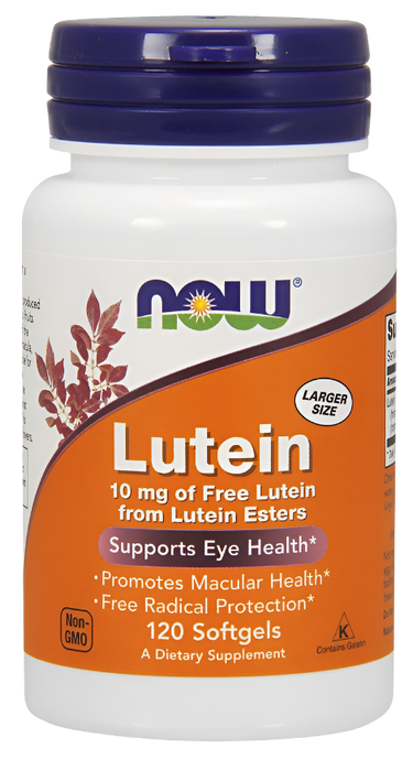 NOW Foods Lutein, 10mg - 120 softgels