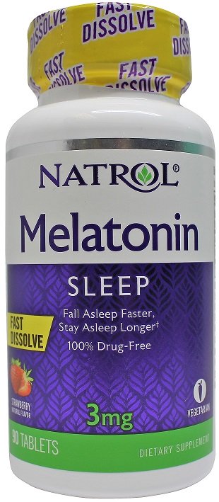 Natrol Melatonin Fast Dissolve, 3mg - 90 tabs - Sports Nutrition at MySupplementShop by Natrol