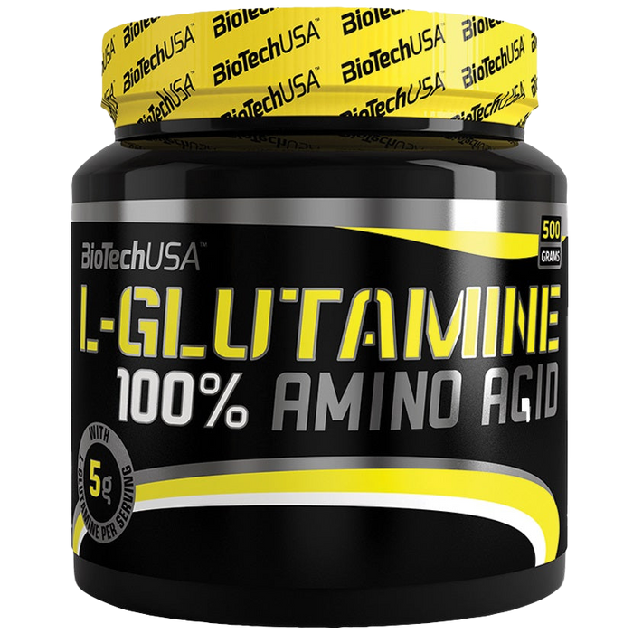 BioTechUSA 100 % L-Glutamin, nicht aromatisiert – 500 Gramm