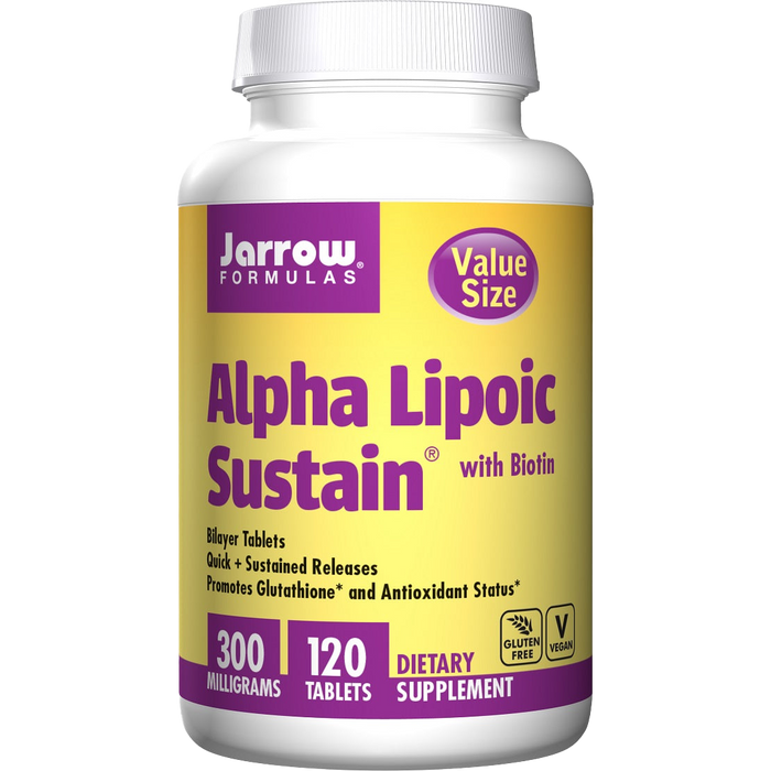 Jarrow Formulas Alpha Lipoic Sustain, 300mg with Biotin - 120 tabs