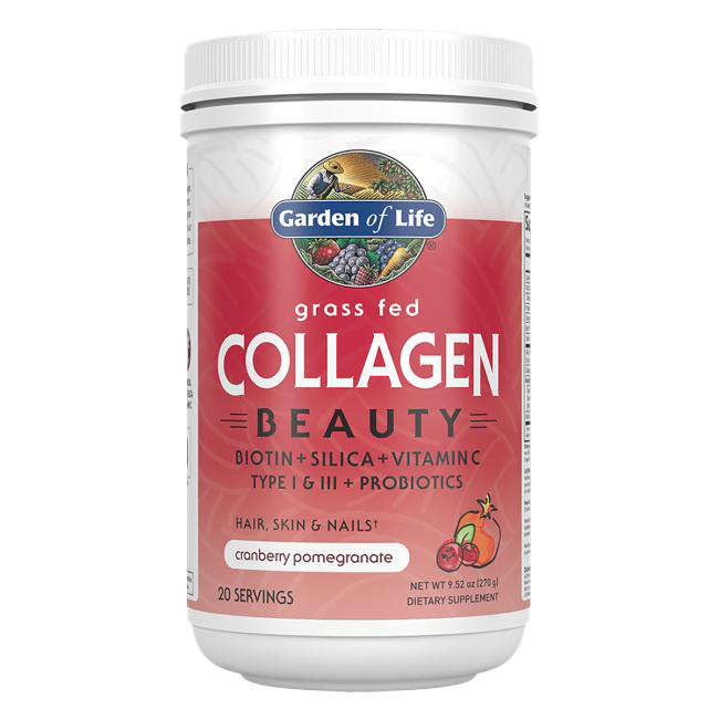 Garden of Life Grass Fed Collagen Beauty, Cranberry-Granatapfel – 270 g