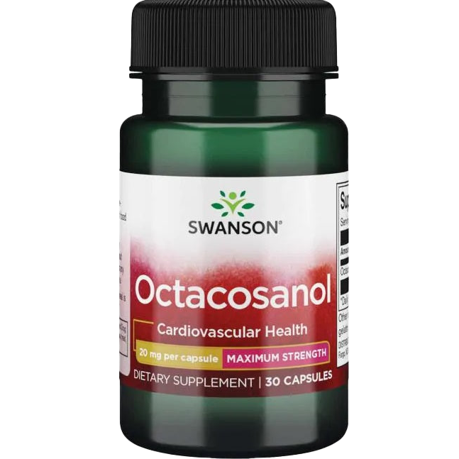 Swanson Octacosanol, maximale Stärke 20 mg – 30 Kapseln