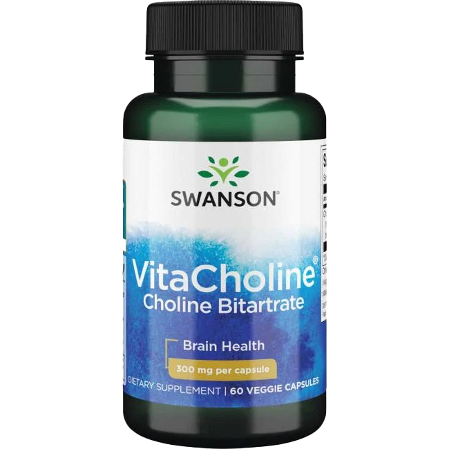 Swanson VitaCholine Cholinbitartrat, 300 mg – 60 Kapseln