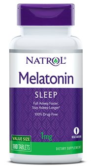 Natrol Melatonin, 1mg - 180 tabs - Sports Nutrition at MySupplementShop by Natrol