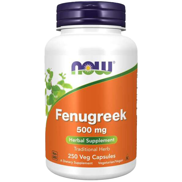 NOW Foods Fenugreek, 500mg - 250 vcaps