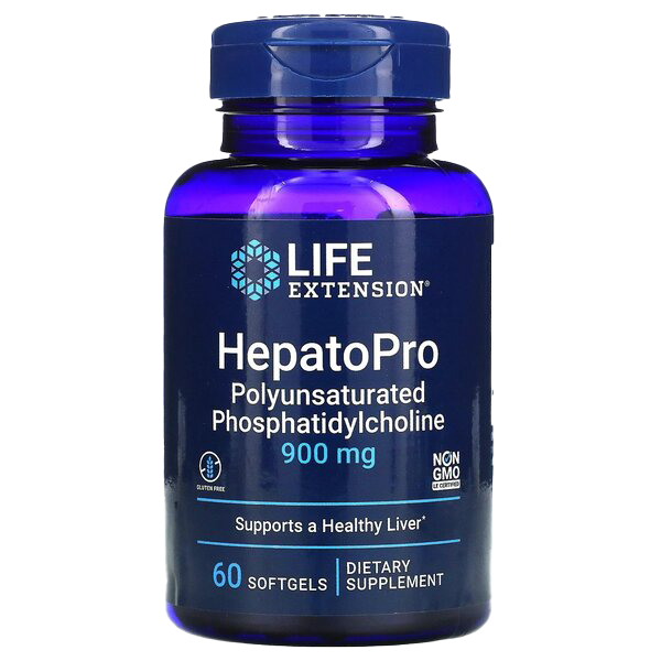 Life Extension HepatoPro mehrfach ungesättigtes Phosphatidylcholin, 900 mg – 60 Kapseln