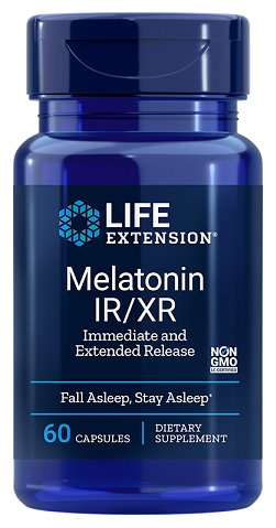 Life Extension Melatonin IR/XR 60 caps - Sports Supplements at MySupplementShop by Life Extension