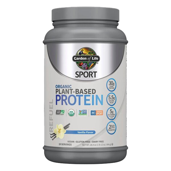 Garden of Life Sport Organic Plant-Based Protein, Vanilla - 806g