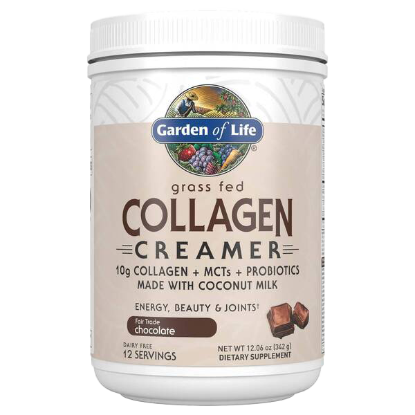 Garden of Life Grass Fed Collagen Creamer, Chocolate - 342g