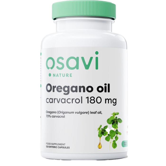 Osavi Oregano Oil Carvacrol, 180mg - 120 enteric caps