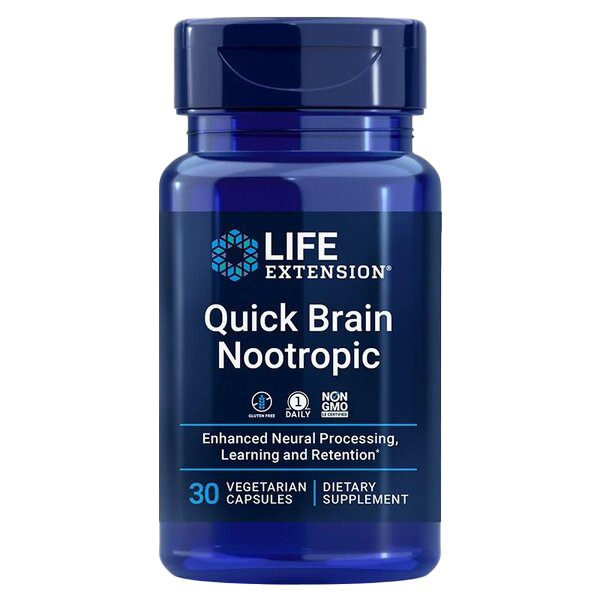 Life Extension Quick Brain Nootropic – 30 Kapseln