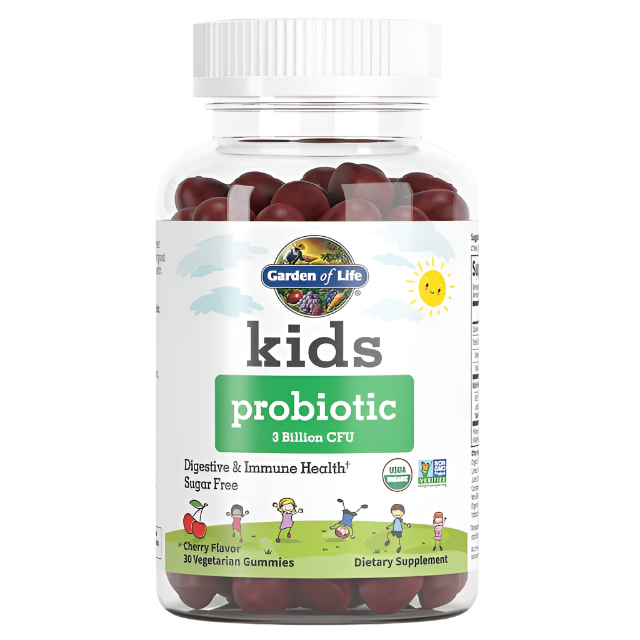 Garden of Life Kids Probiotic, 3 Billion CFU (Cherry) - 30 gummies