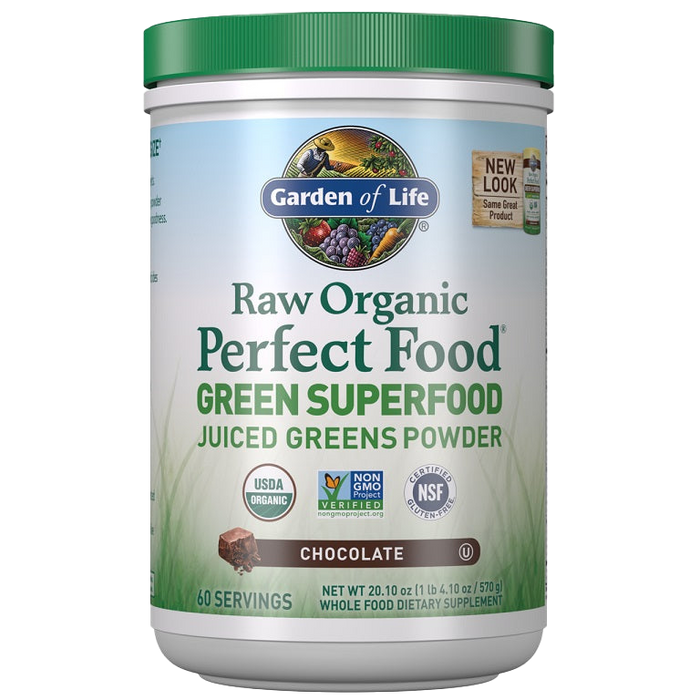 Garden of Life Raw Organic Perfect Food Green Superfood, Chocolate - 570g