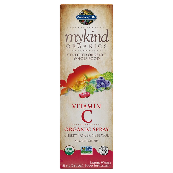 Garden of Life Mykind Organics Vitamin C Organic Spray, Cherry-Tangerine - 58ml