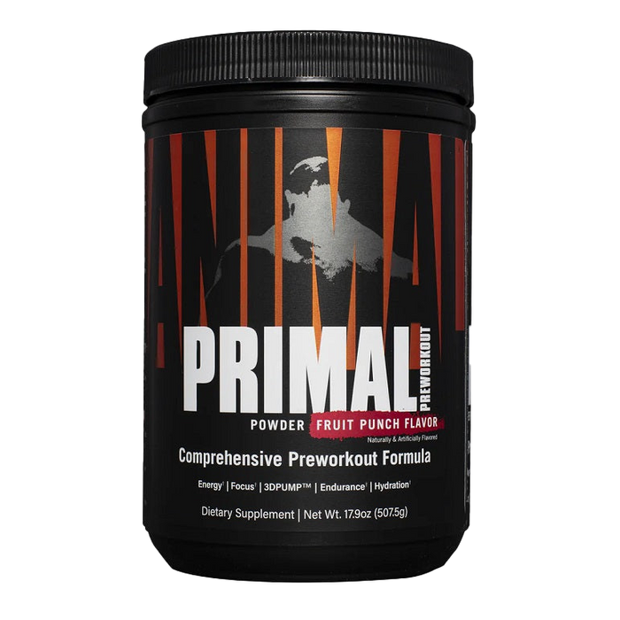 Animal Primal Preworkout-Pulver, Fruchtpunsch – 507 g