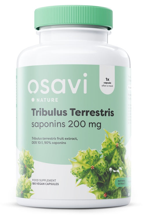 Osavi Tribulus Terrestris Saponins 200mg  180 vegan caps - Health and Wellbeing at MySupplementShop by Osavi