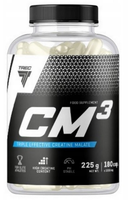 Trec Nutrition CM3 180 caps for Muscle Support - Creatine Supplements at MySupplementShop by Trec Nutrition