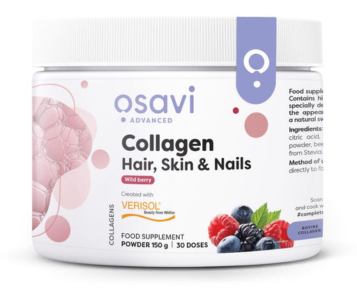 Osavi Collagen Peptides (Hair, Skin & Nails), Wild Berry - 150g - Sports Supplements at MySupplementShop by Osavi