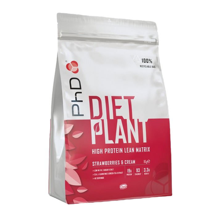 PhD Diet Plant, Strawberries & Cream 1000g