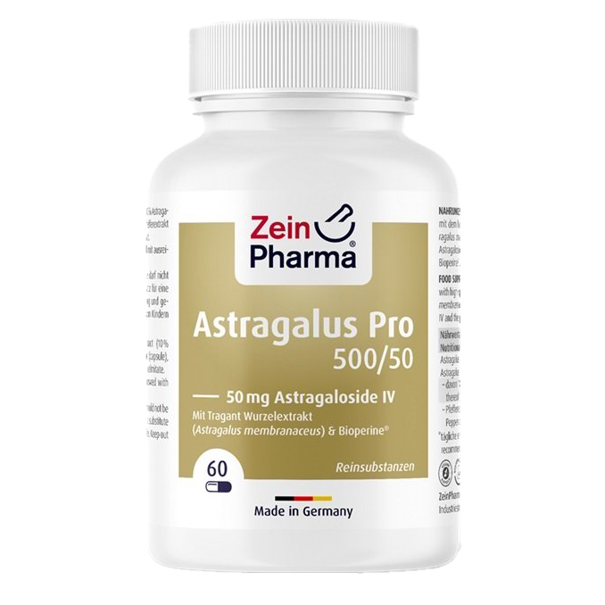 Zein Pharma Astragalus Pro 500/50, 50mg Astragaloside IV - 60 vcaps