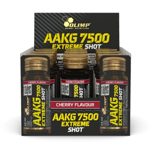 Olimp Nutrition AAKG 7500 Extreme Shot - 9 x 25 ml - Cherry - Sports Drink at MySupplementShop by Olimp Nutrition