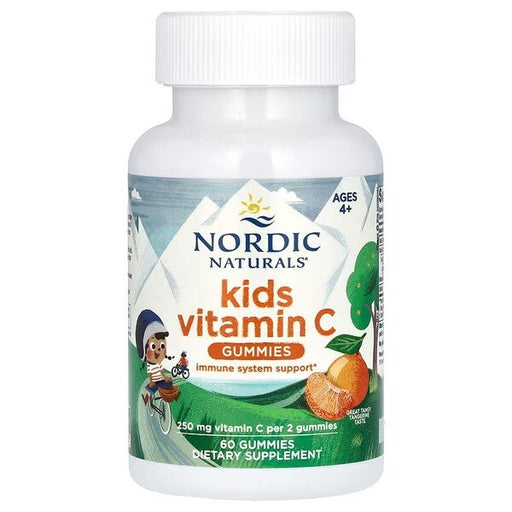 Nordic Naturals Kids Vitamin Cgummies, Tangy Tangerine 60gummies - Sports Supplements at MySupplementShop by Nordic Naturals