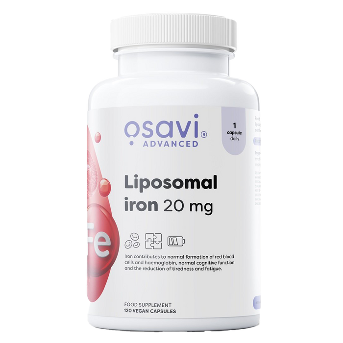 Osavi Liposomal Iron, 20mg - 120 vegan caps