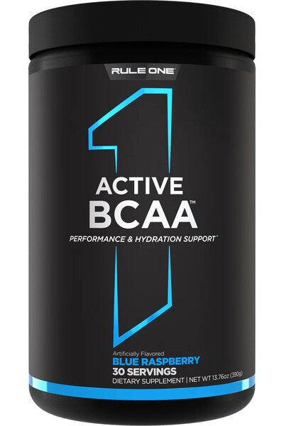 Rule One Active BCAA 390g - Blue Raspberry - Sports Nutrition at MySupplementShop by Rule One