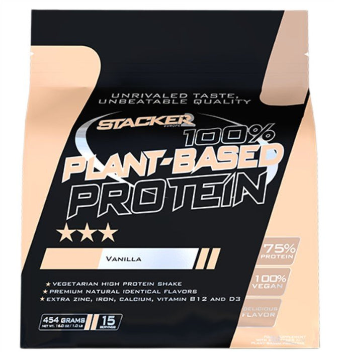 Stacker2 Europe 100% Plant Based Protein 454g - Vanilla - Protein at MySupplementShop by Stacker2 Europe