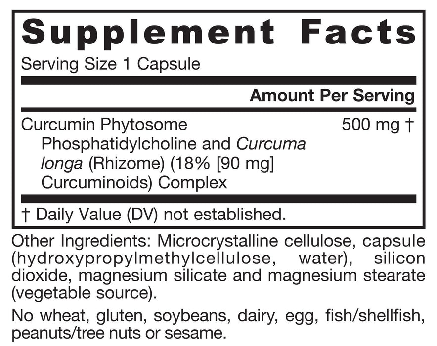 Jarrow Formulas Curcumin Phytosome 500mg 120 Veggie Capsules - Joint Support at MySupplementShop by Jarrow Formulas