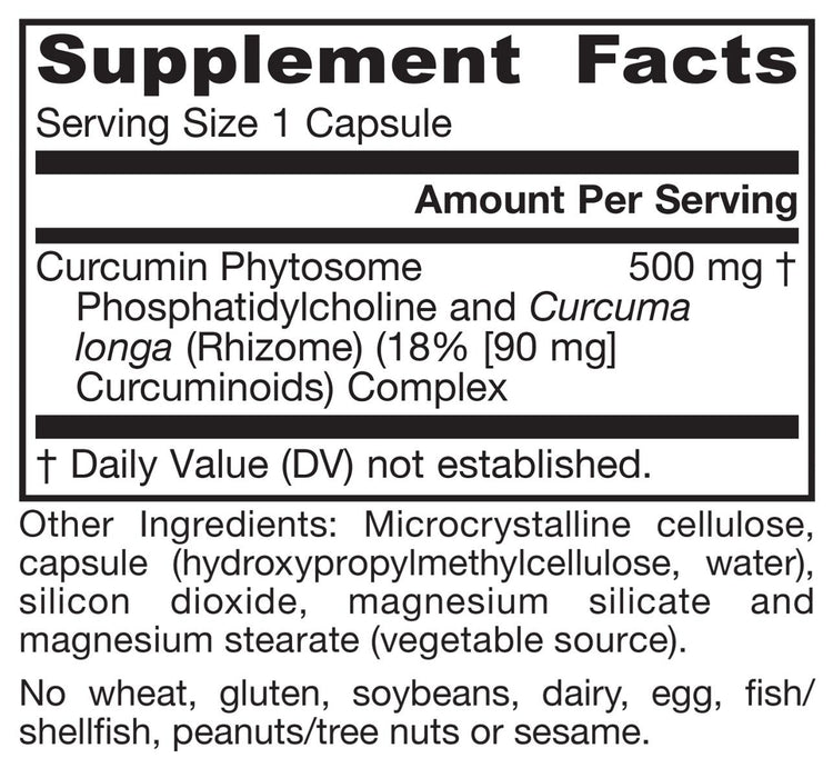 Jarrow Formulas Curcumin Phytosome 500mg 60 Veggie Capsules - Joint Support at MySupplementShop by Jarrow Formulas