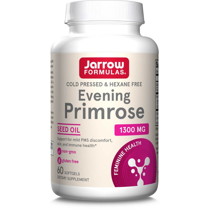 Jarrow Formulas Evening Primrose 1300mg 60 Softgels - Health and Wellbeing at MySupplementShop by Jarrow Formulas