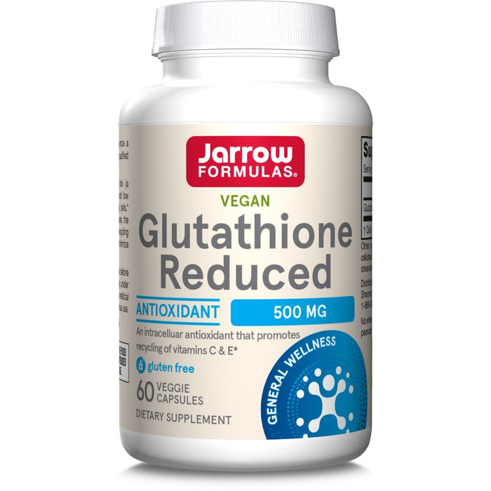 Jarrow Formulas Glutathione Reduced 500mg 60 Veggie Capsules - Health and Wellbeing at MySupplementShop by Jarrow Formulas