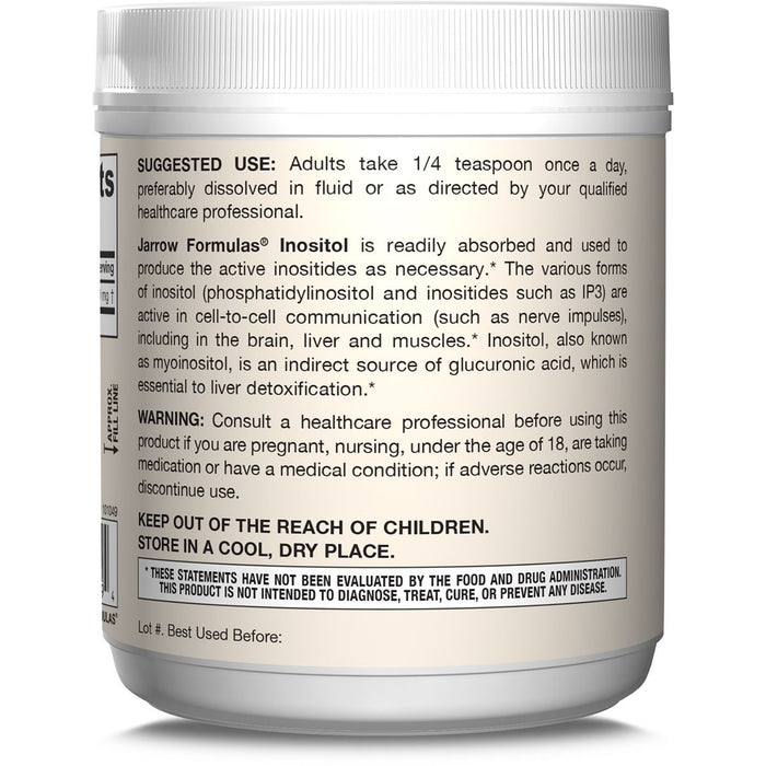 Jarrow Formulas Inositol Powder 8oz (227g) - Health and Wellbeing at MySupplementShop by Jarrow Formulas