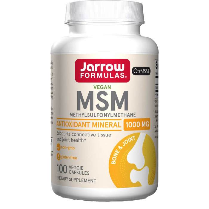 Jarrow Formulas MSM 1,000mg 100 Veggie Capsules