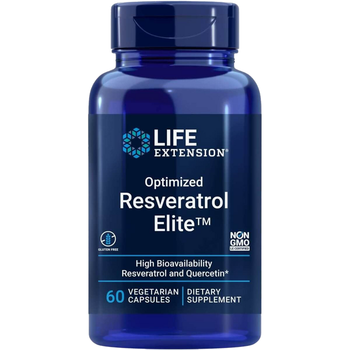 Life Extension Optimized Resveratrol Elite 60 Vegetarian Capsules