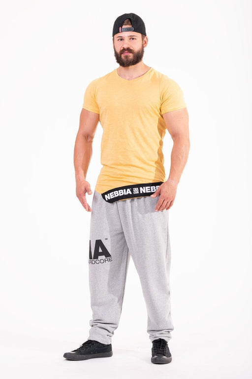 Nebbia 90s Classic Sweatpants 160 - Grey - Medium - Sweatpants at MySupplementShop by Nebbia