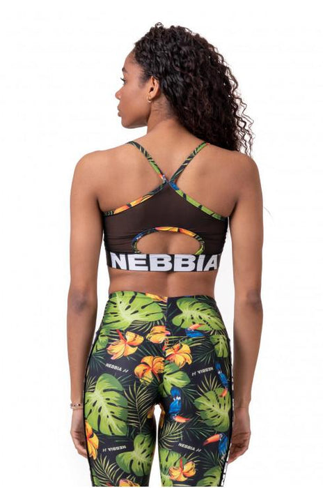 Nebbia Earth Powered Sports Bra 565 - Jungle Green - Sports Bra at MySupplementShop by Nebbia