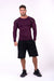 Nebbia Hero Compression Shirt 146 - Burgundy - Compression Shirt at MySupplementShop by Nebbia