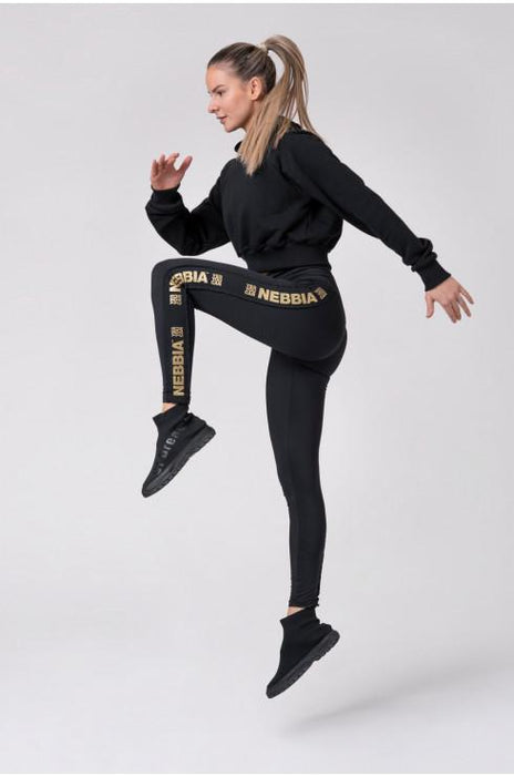 Nebbia Leggings Gold Classic 801 Black - Leggings at MySupplementShop by Nebbia