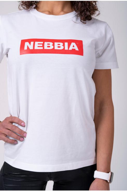 Nebbia NEBBIA Women's T-shirt 592 White - XS - T-Shirt at MySupplementShop by Nebbia