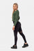 Nebbia Organic Cotton Ribbed Long Sleeve Top 415 Dark Green - Small - Long Sleeve Top at MySupplementShop by Nebbia