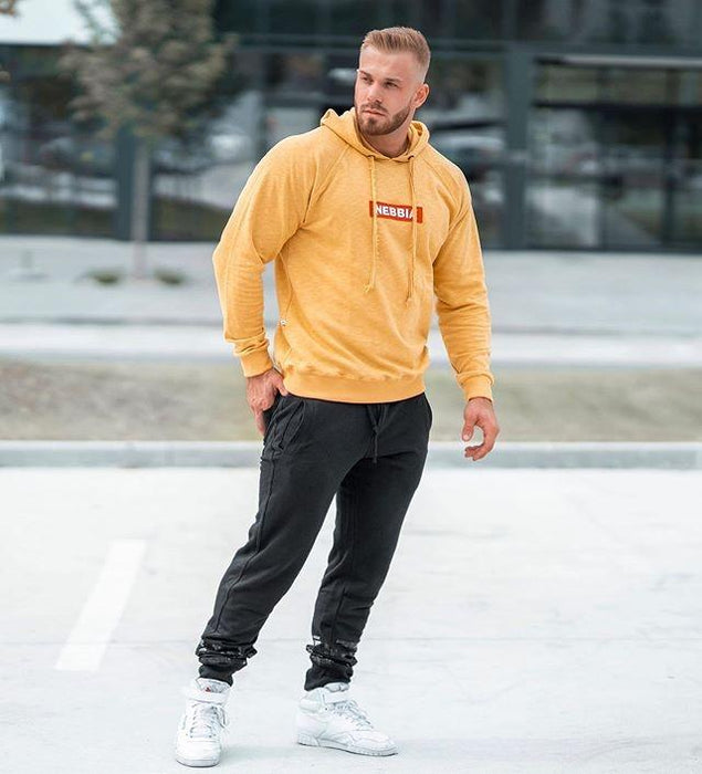 Nebbia Red Label Hoodie 149 - Mustard - Hoodie at MySupplementShop by Nebbia