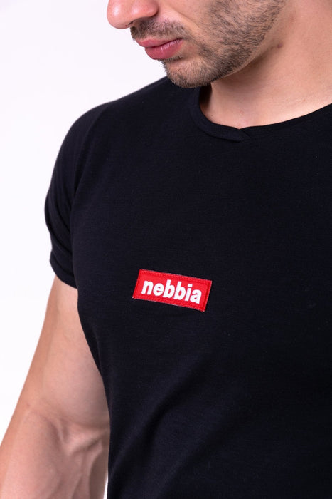 Nebbia Red Label V-Typical T-Shirt 142 - Black - T-Shirt at MySupplementShop by Nebbia