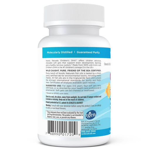 Nordic Naturals Children's DHA 250mg Omega-3 180 Mini Softgels (Strawberry) - Health and Wellbeing at MySupplementShop by Nordic Naturals