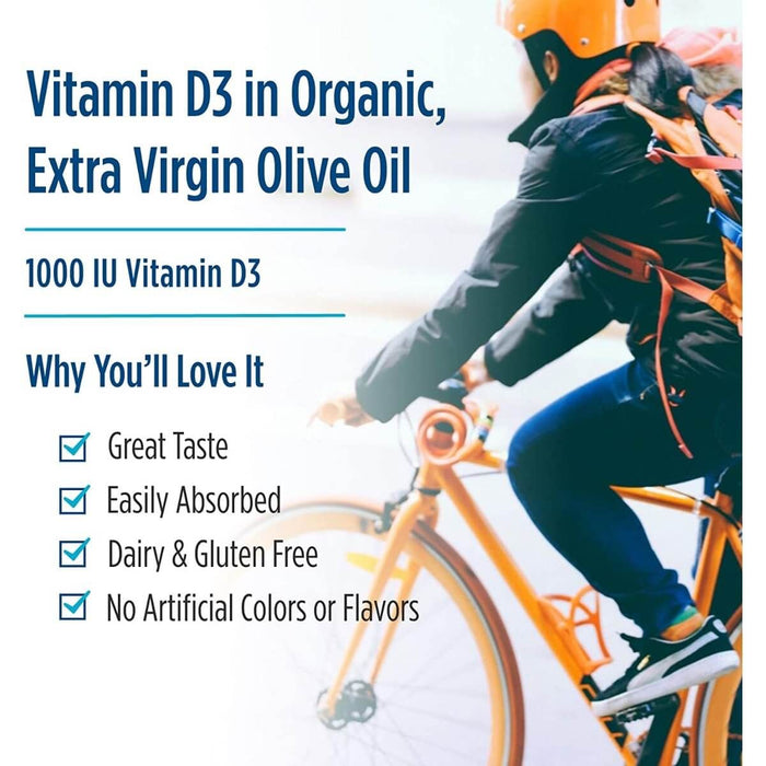 Nordic Naturals Vitamin D3 1000iu 120 Mini Softgels (Orange) - Vitamins & Minerals at MySupplementShop by Nordic Naturals