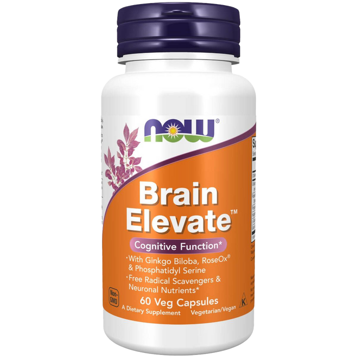 NOW Foods Brain Elevate 60 Veg Capsules